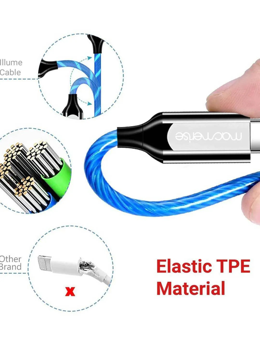 Type C Led Cable - Blue