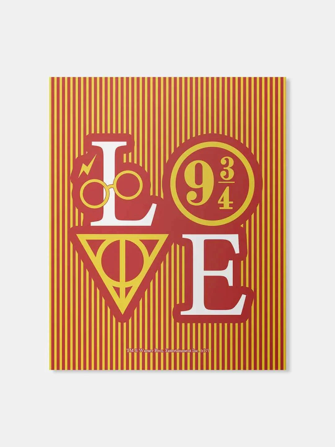 Harry Potter Love 9 3/4 Fridge Magnet - ThePeppyStore