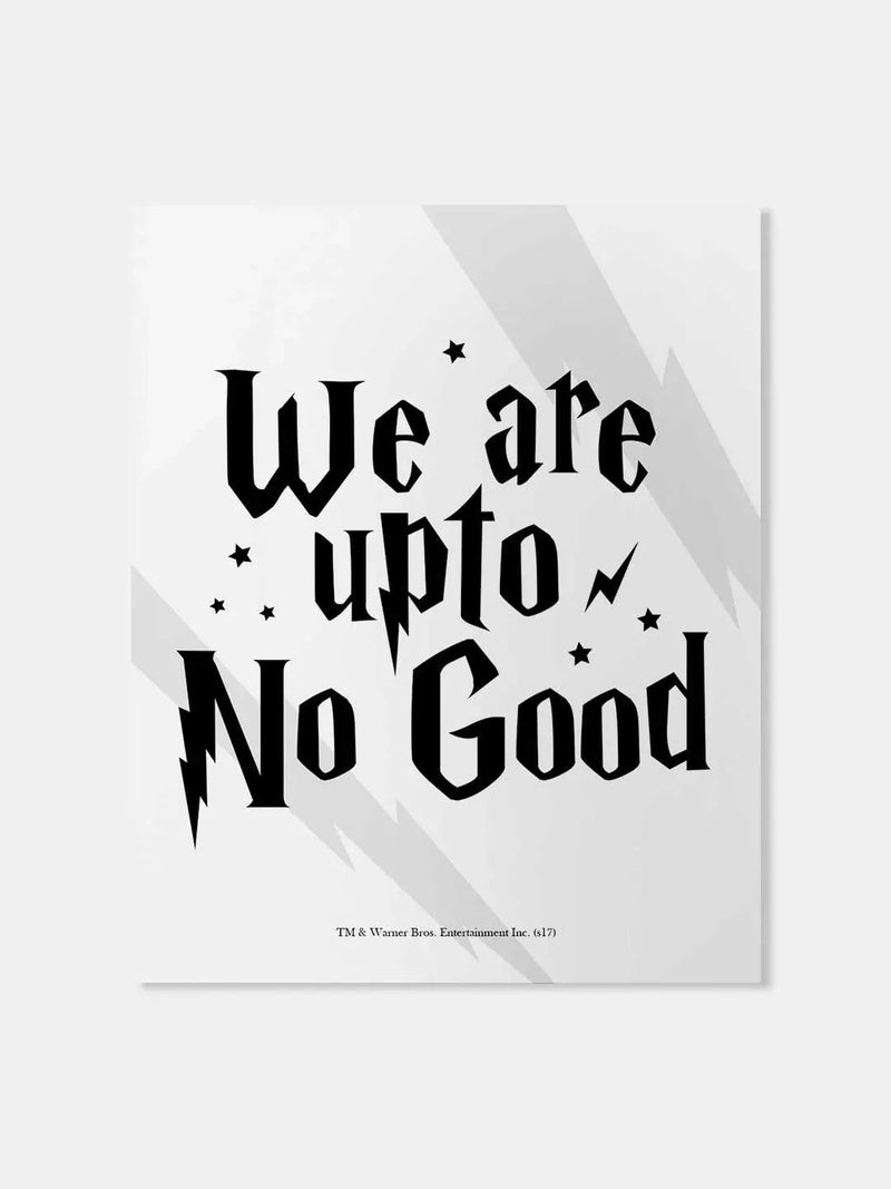 Harry Potter We're Upto No Good White Fridge Magnet - ThePeppyStore