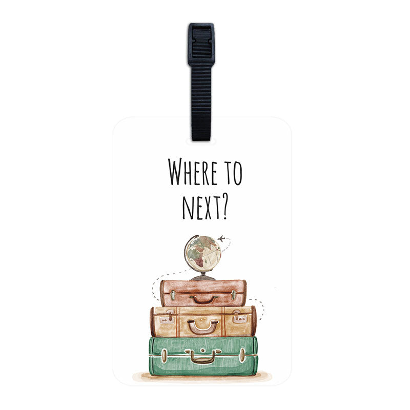 Where to Next? Luggage Tag