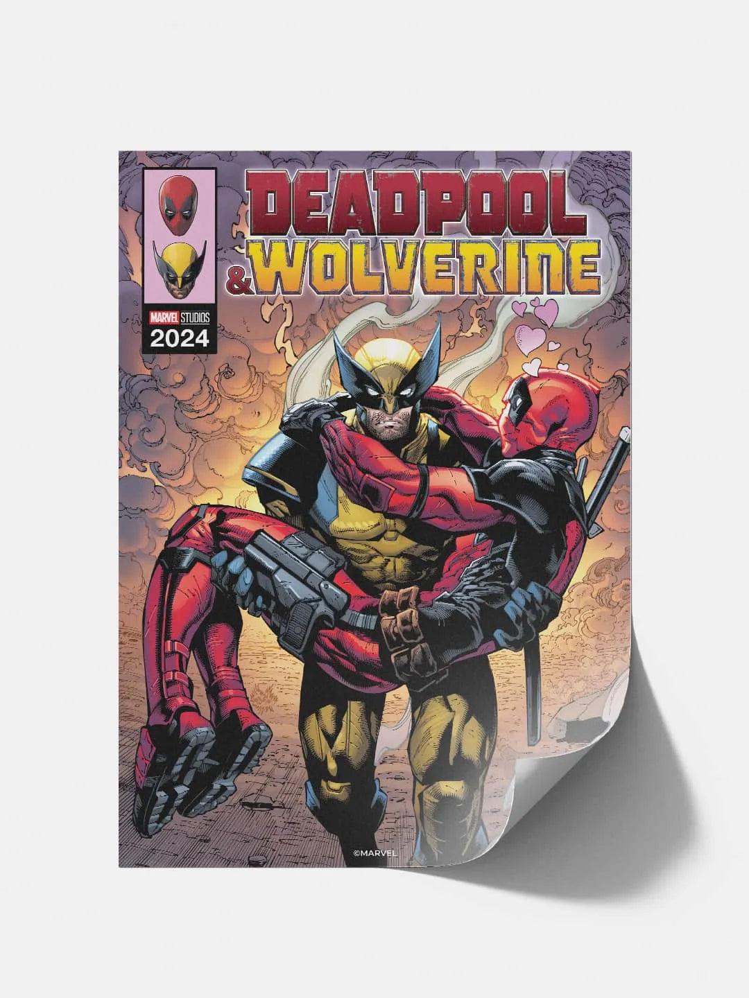 Deadpool Wolverine A3 Cardpaper Wall Poster