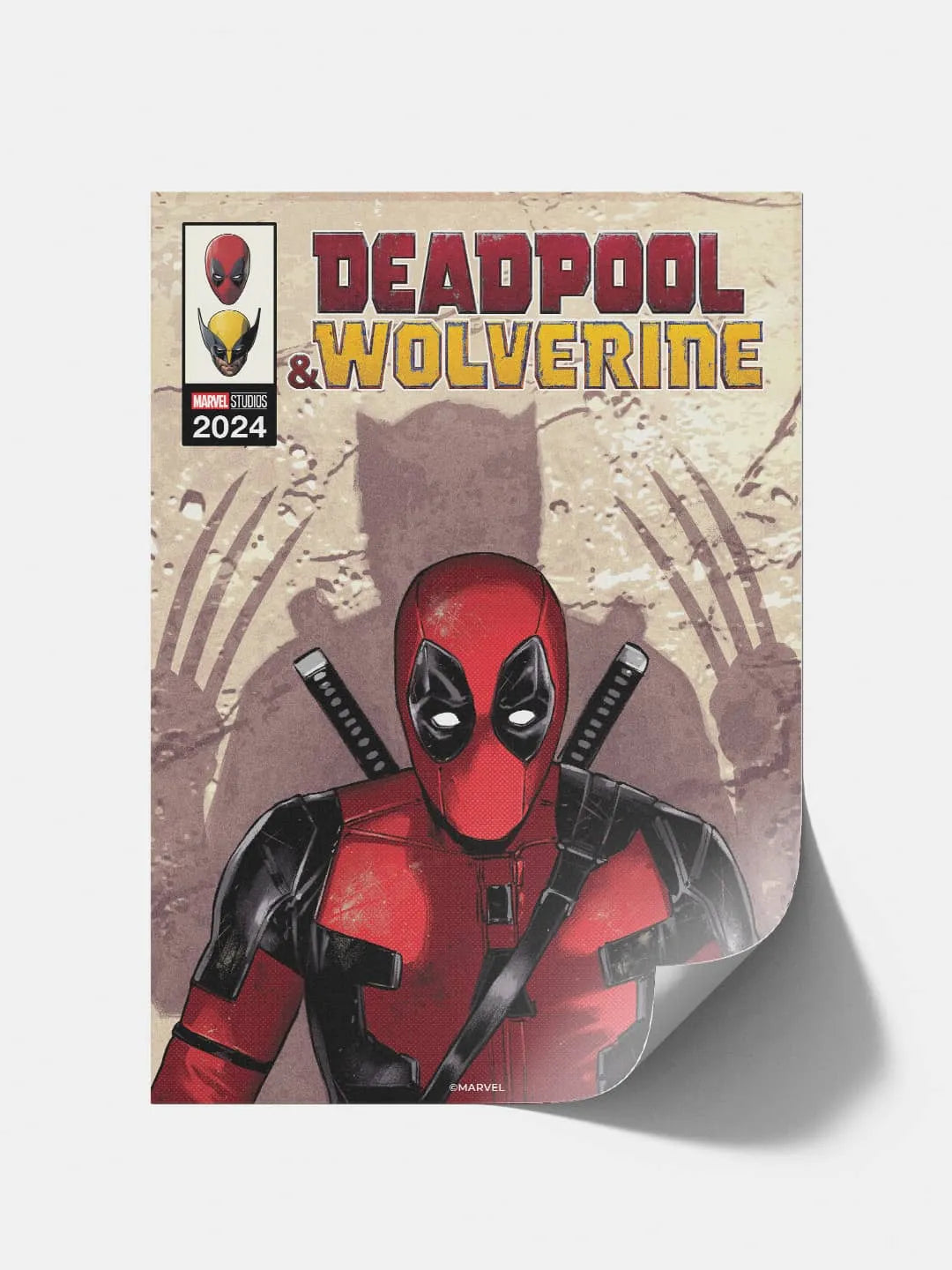 Deadpool Wolverine A3 Cardpaper Wall Poster