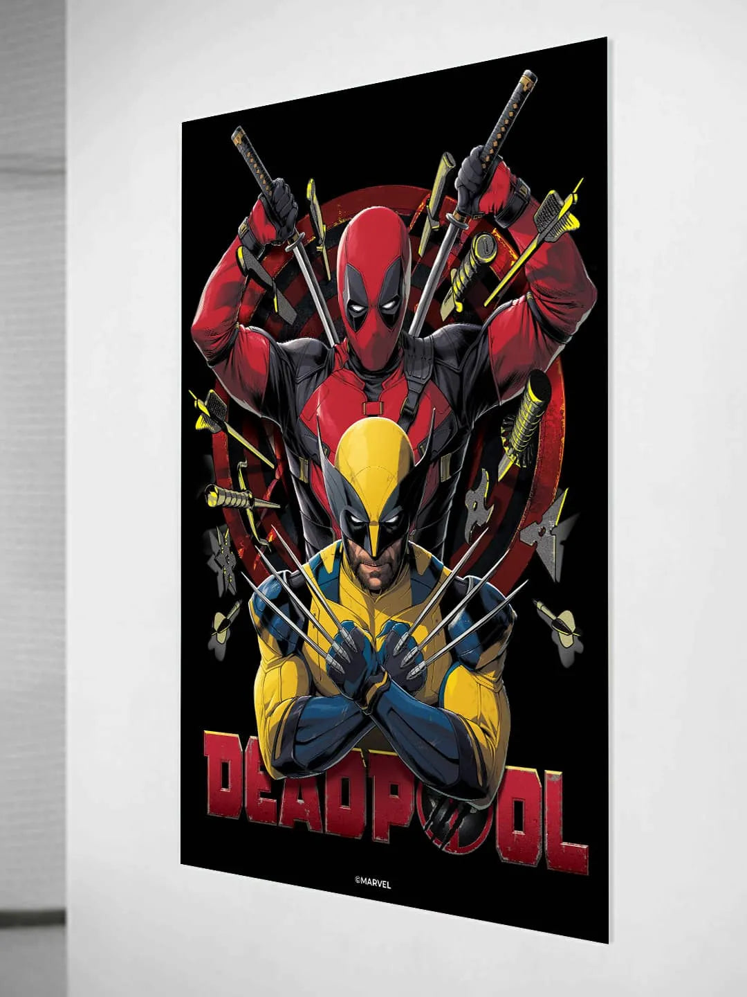 Deadpool Wolverine Bull's Eye A3 Cardpaper Wall Poster