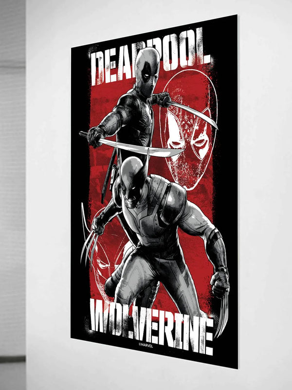 Deadpool Wolverine Snikt and Sketch A3 Cardpaper Wall Poster