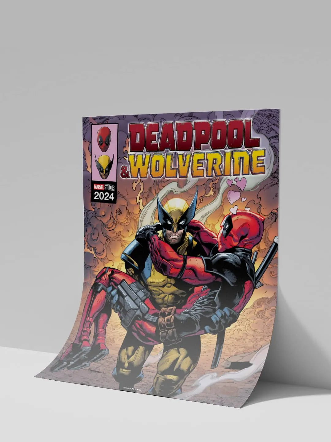 Deadpool Wolverine A3 Cardpaper Wall Poster