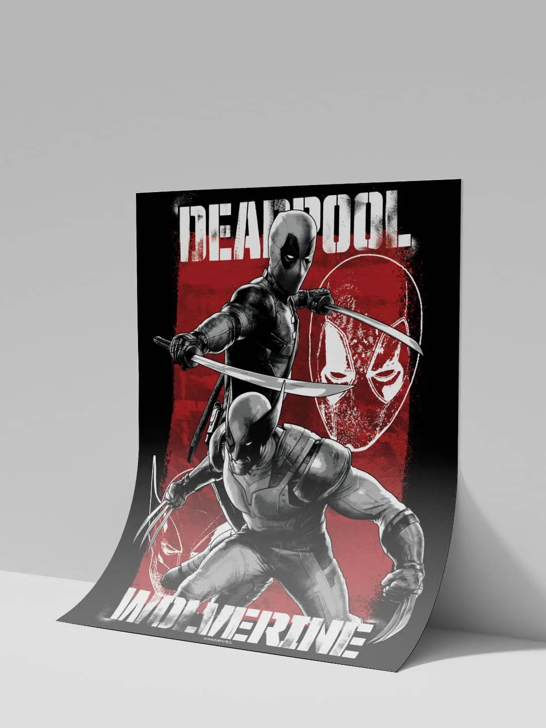 Deadpool Wolverine Snikt and Sketch A3 Cardpaper Wall Poster