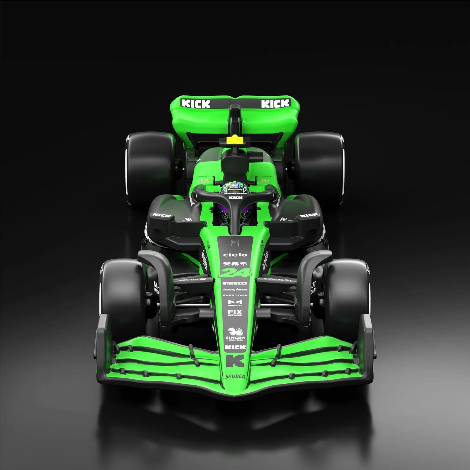Hot Wheels Scale 1:64 Imported Premium Formula F1  2024 Diecast Model Cars - Kick Sauber Formula 1 Team (#24)