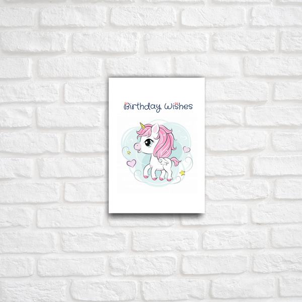 Unicorn Birthday  Card - ThePeppyStore
