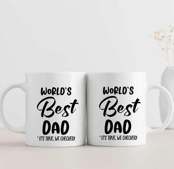 Happy Father's Day World's Best Dad Mug - ThePeppyStore