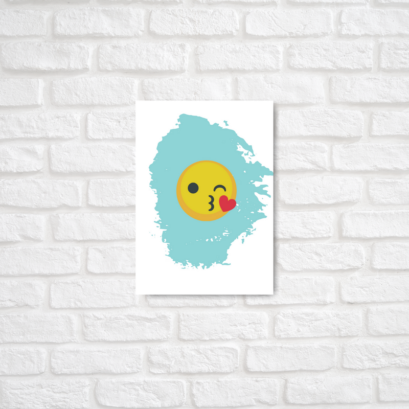 Kiss Emoji Card - ThePeppyStore