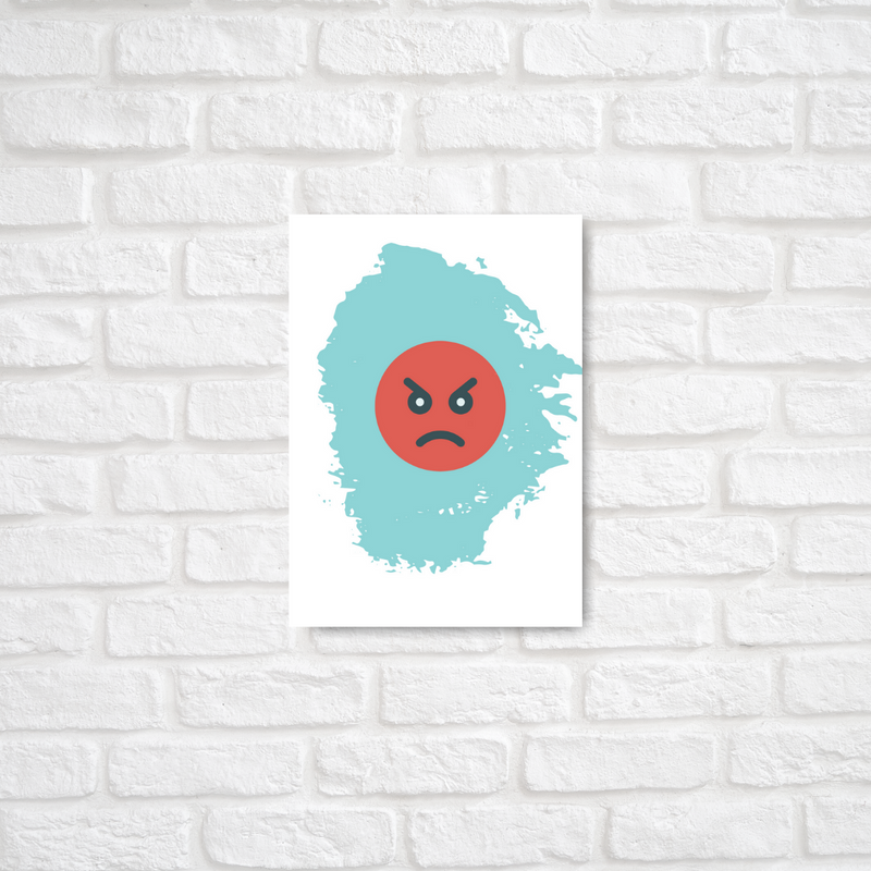 Angry Emoji Card - ThePeppyStore