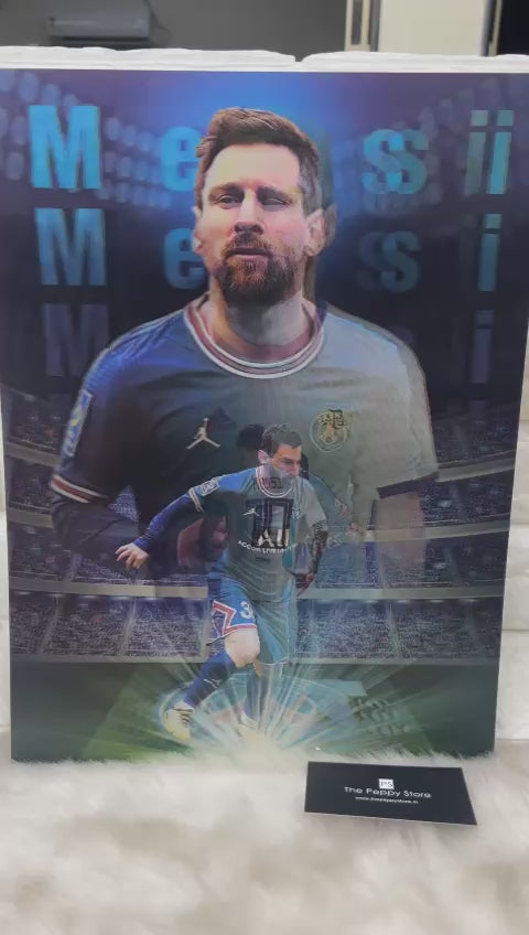 Messi 3D Poster