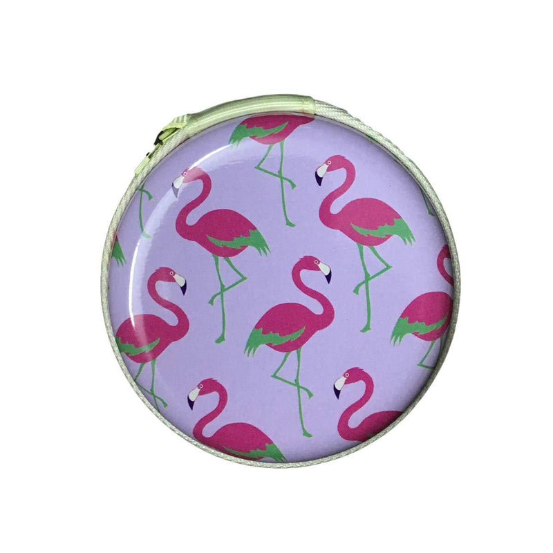 Flamingo Round Mini Pouch - ThePeppyStore