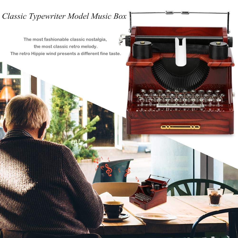 Retro Creative Typewriter Musical Box - ThePeppyStore