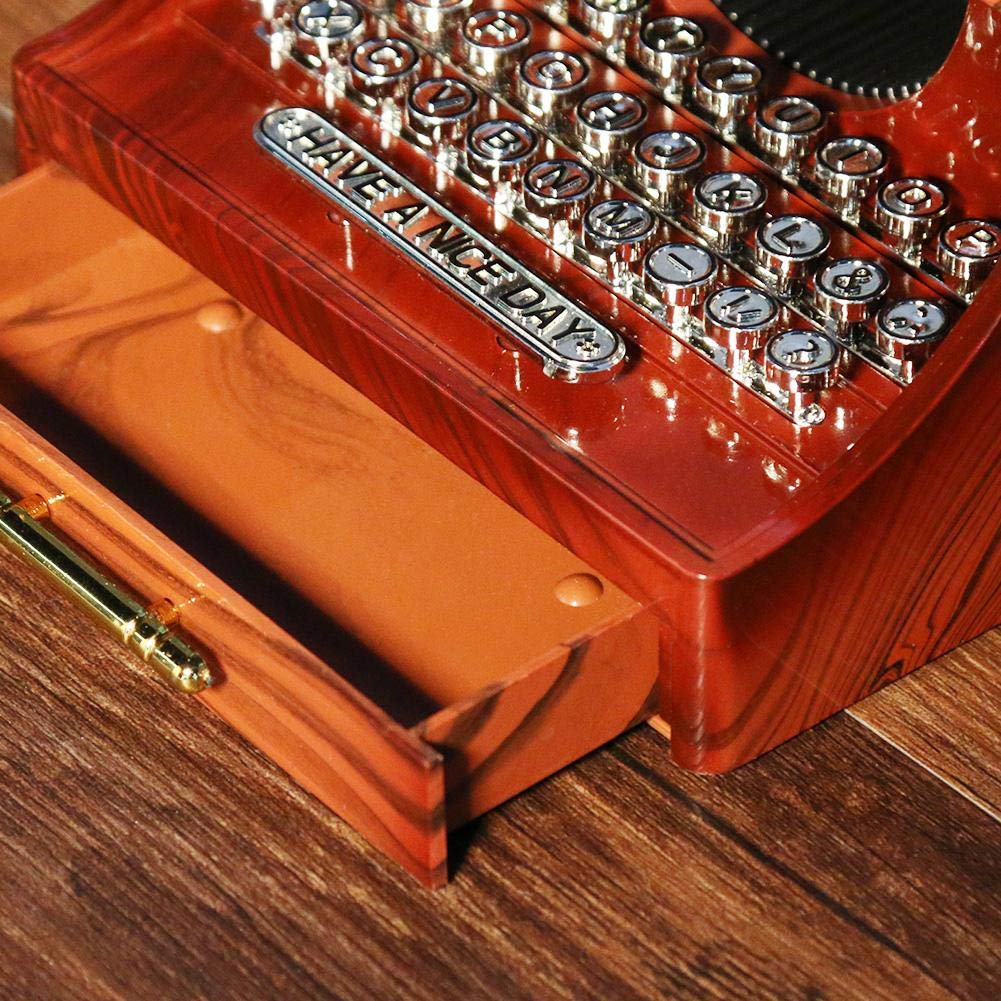 Retro Creative Typewriter Musical Box - ThePeppyStore