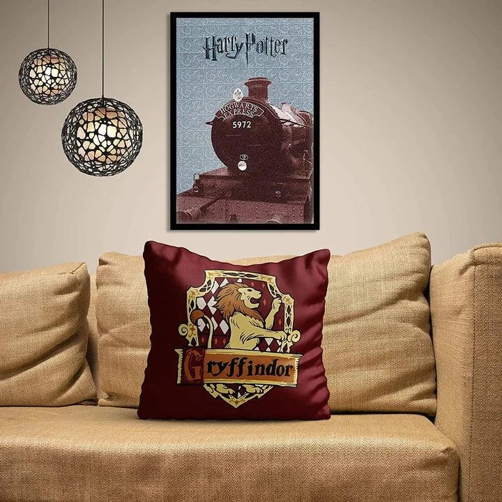 Harry Potter Gryffindor Cushion Cover With Filler - ThePeppyStore