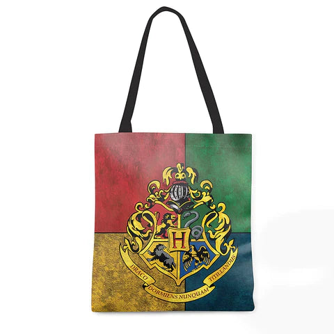 Harry Potter Inspired Hogwarts Crest Tote Bags - ThePeppyStore
