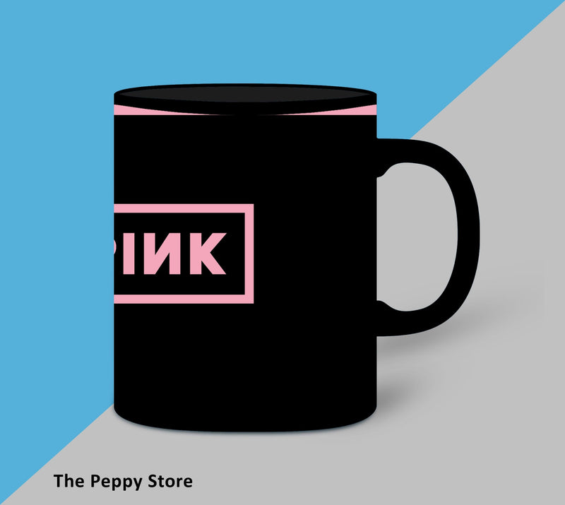 Black Pink Logo Mug - ThePeppyStore