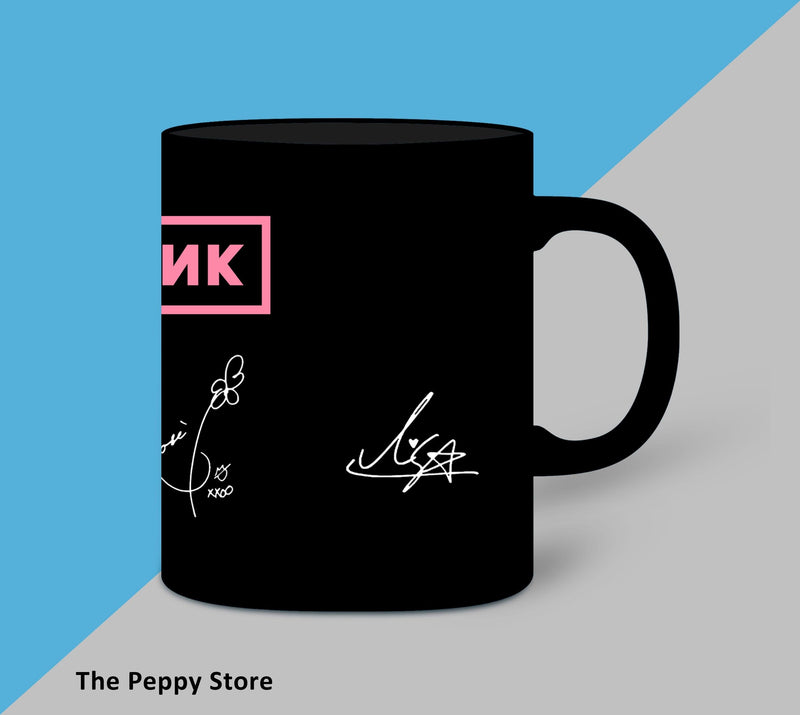 Black Pink Signature Mug - ThePeppyStore