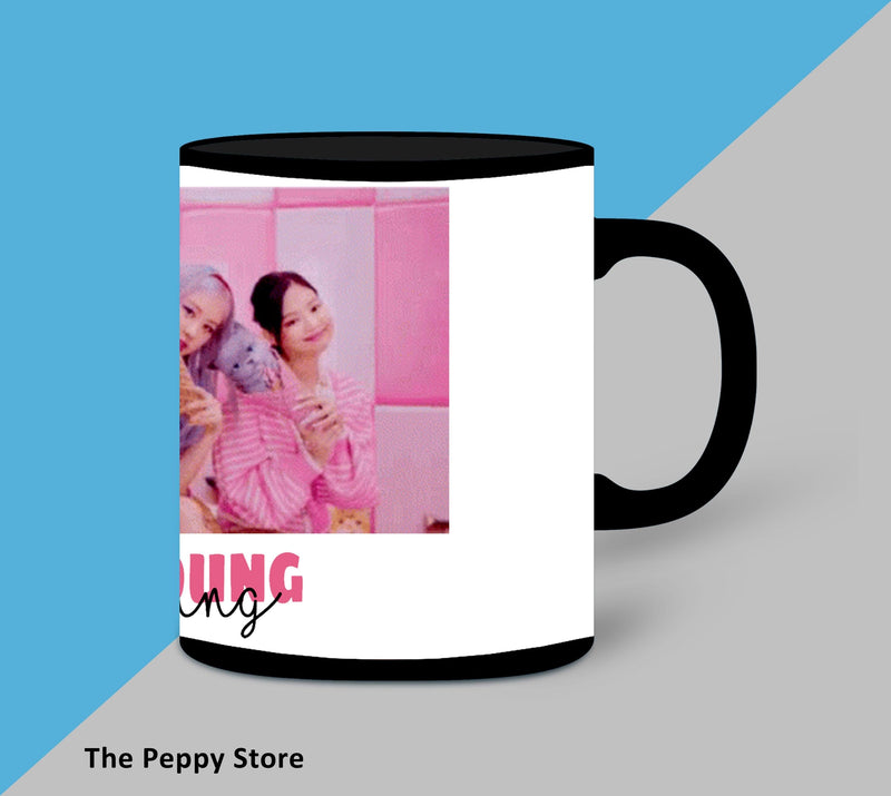Black Pink Forever Young Mug - ThePeppyStore
