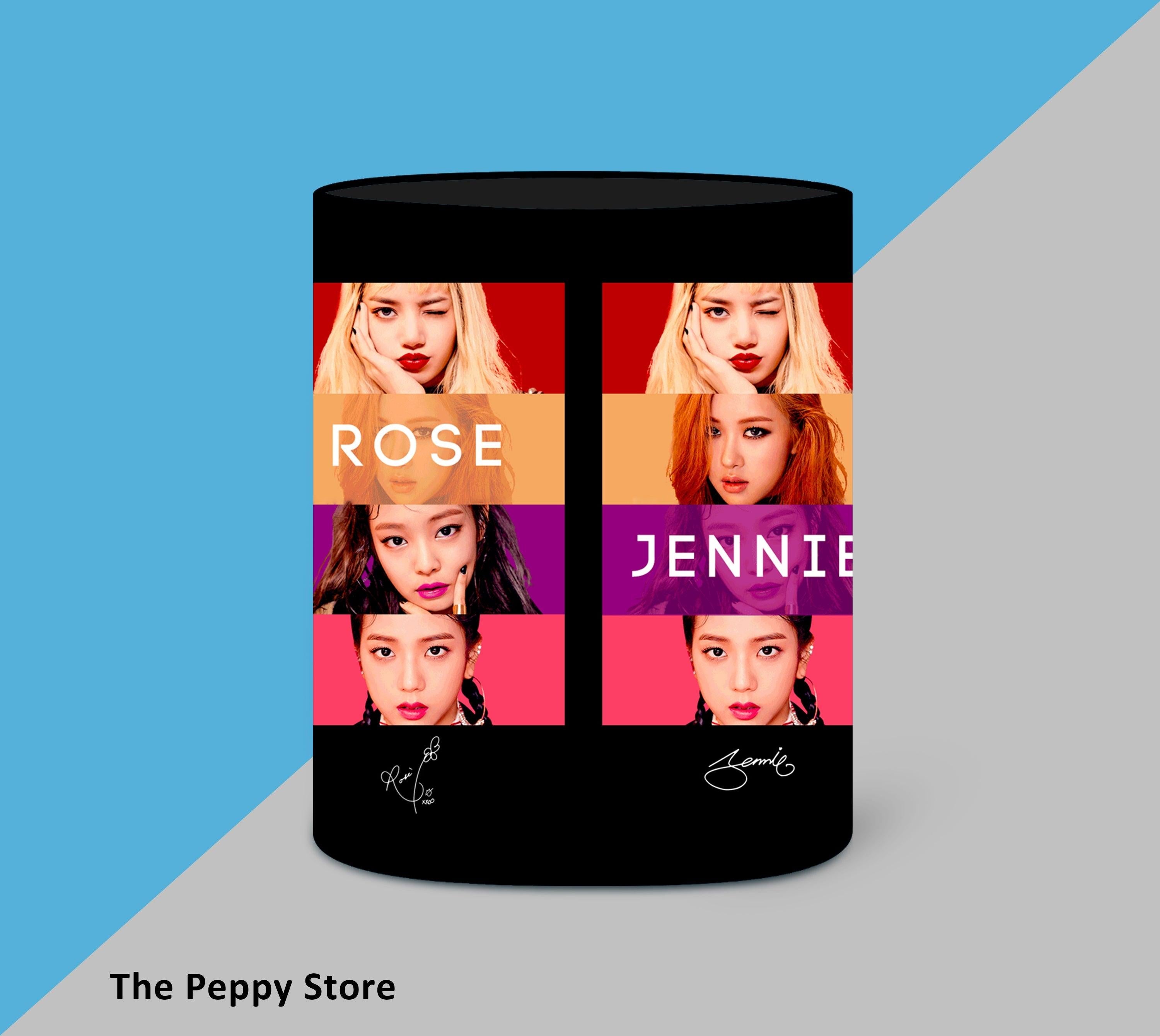 Black Pink Photo Collage Black Mug - ThePeppyStore