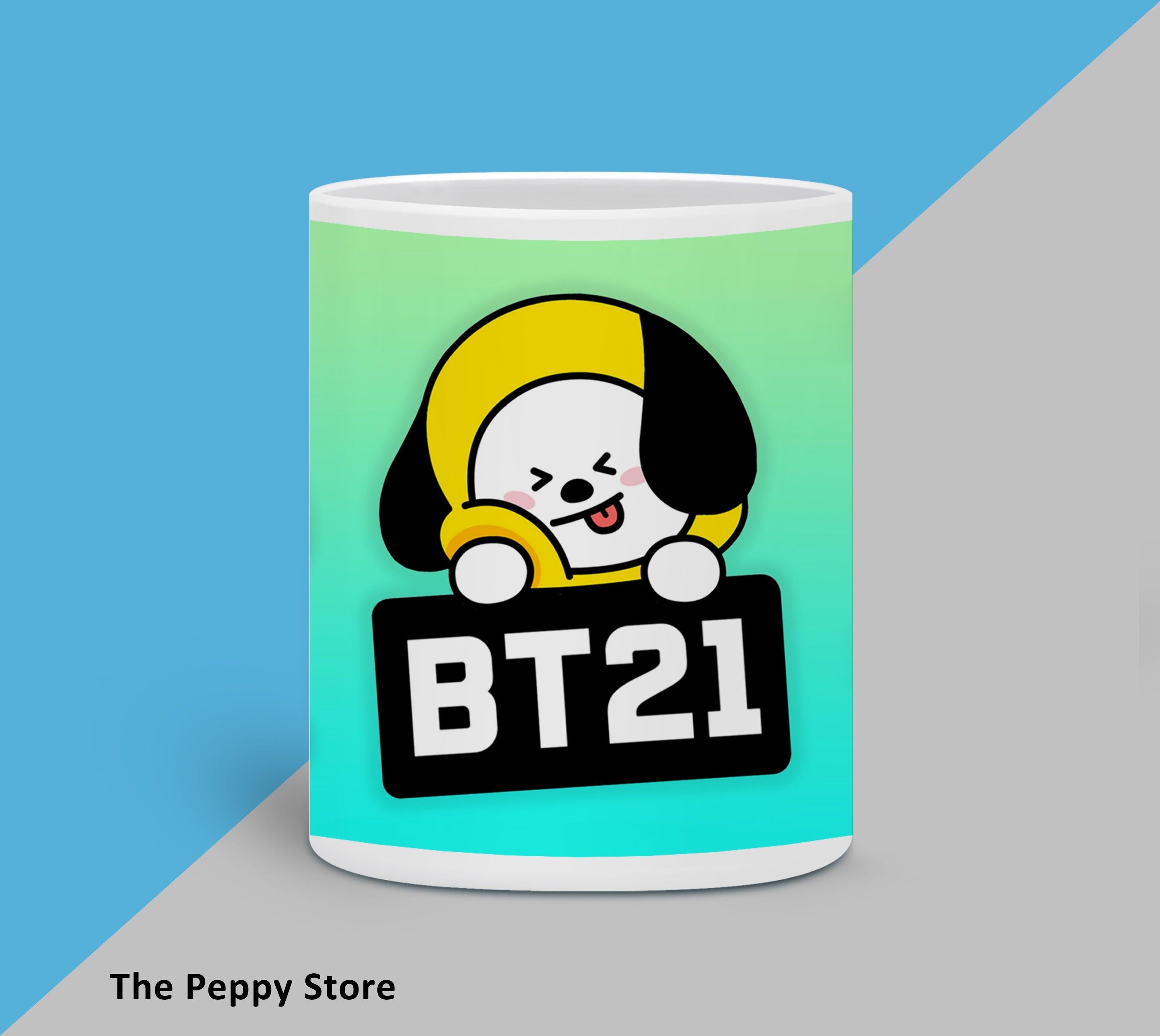 Chimmy BT21 White MUG - ThePeppyStore