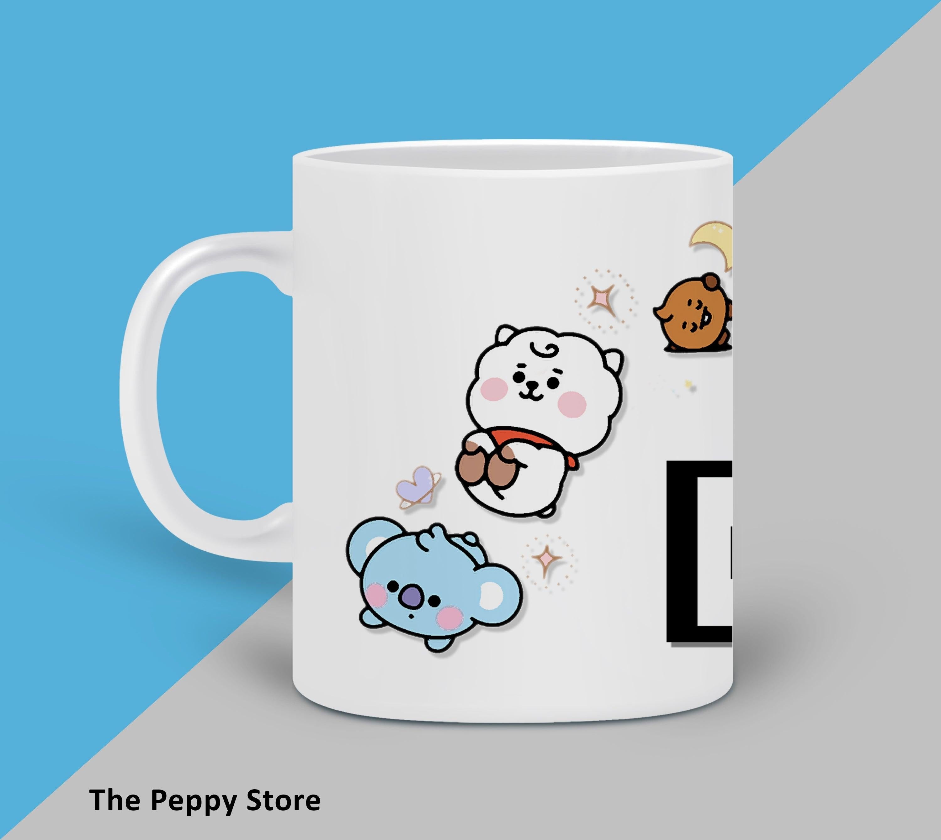 BT21 Character White MUG - ThePeppyStore