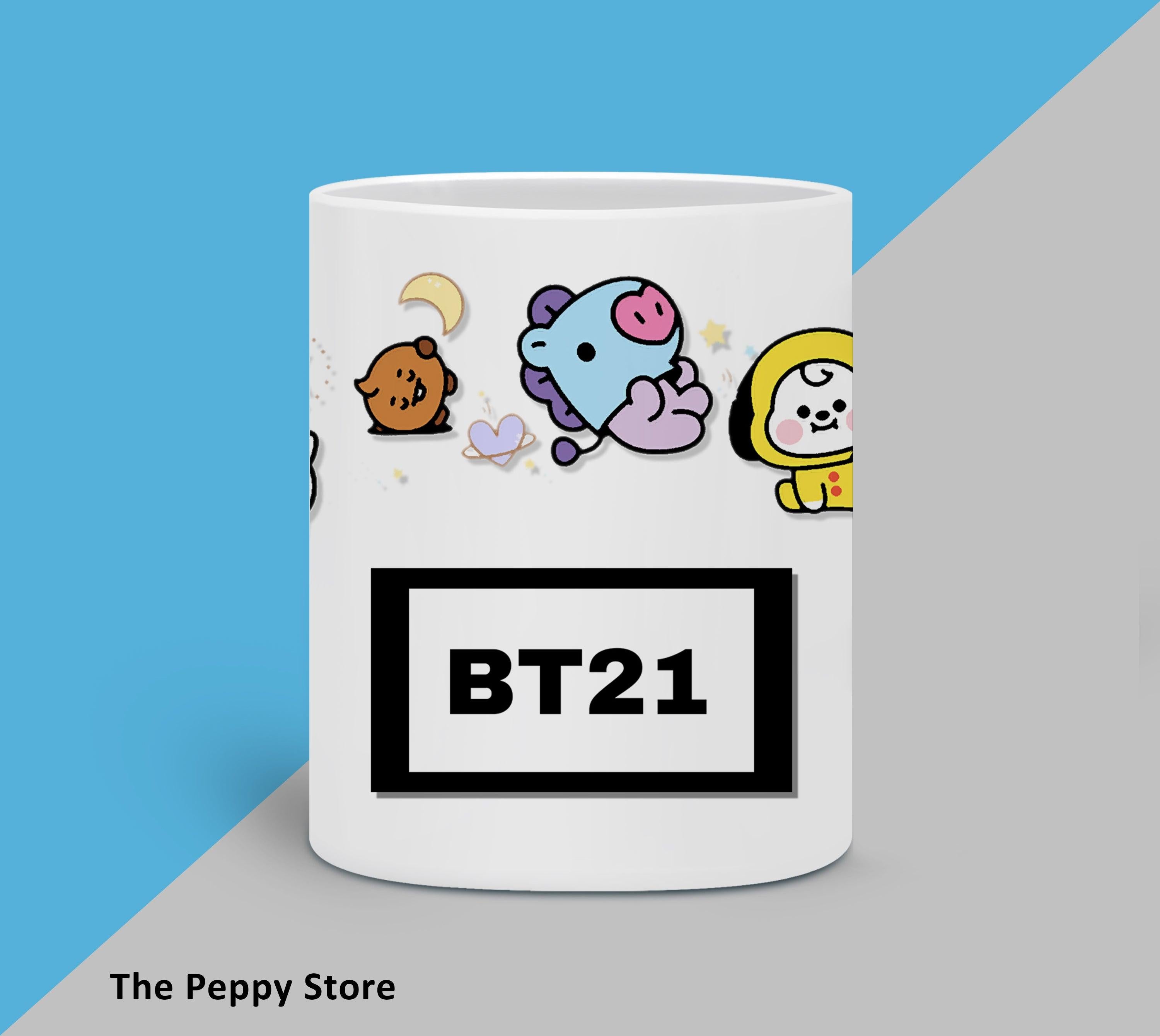 BT21 Character White MUG - ThePeppyStore