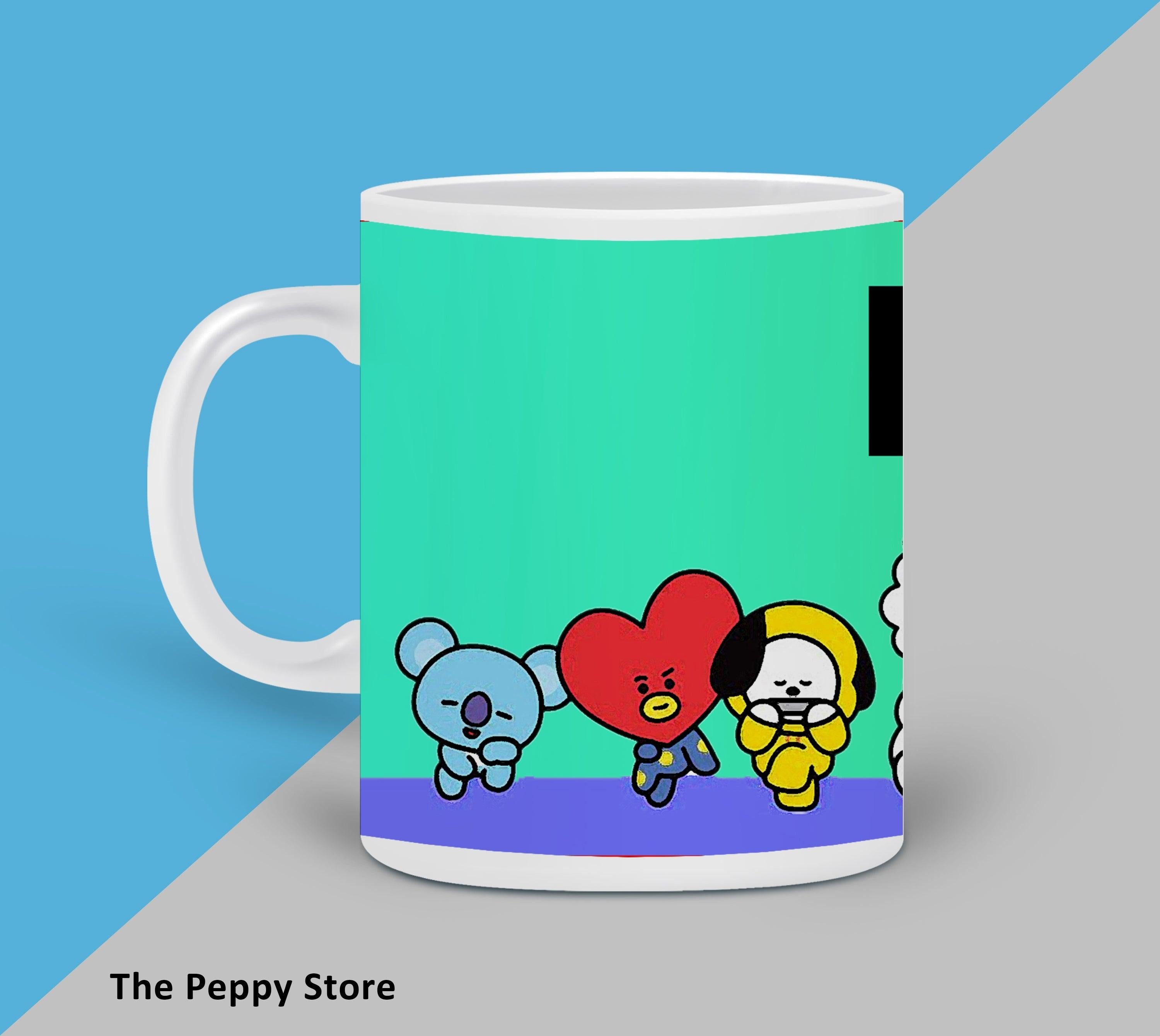 Green BT21 White MUG - ThePeppyStore