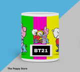 BT21 Funny White MUG - ThePeppyStore