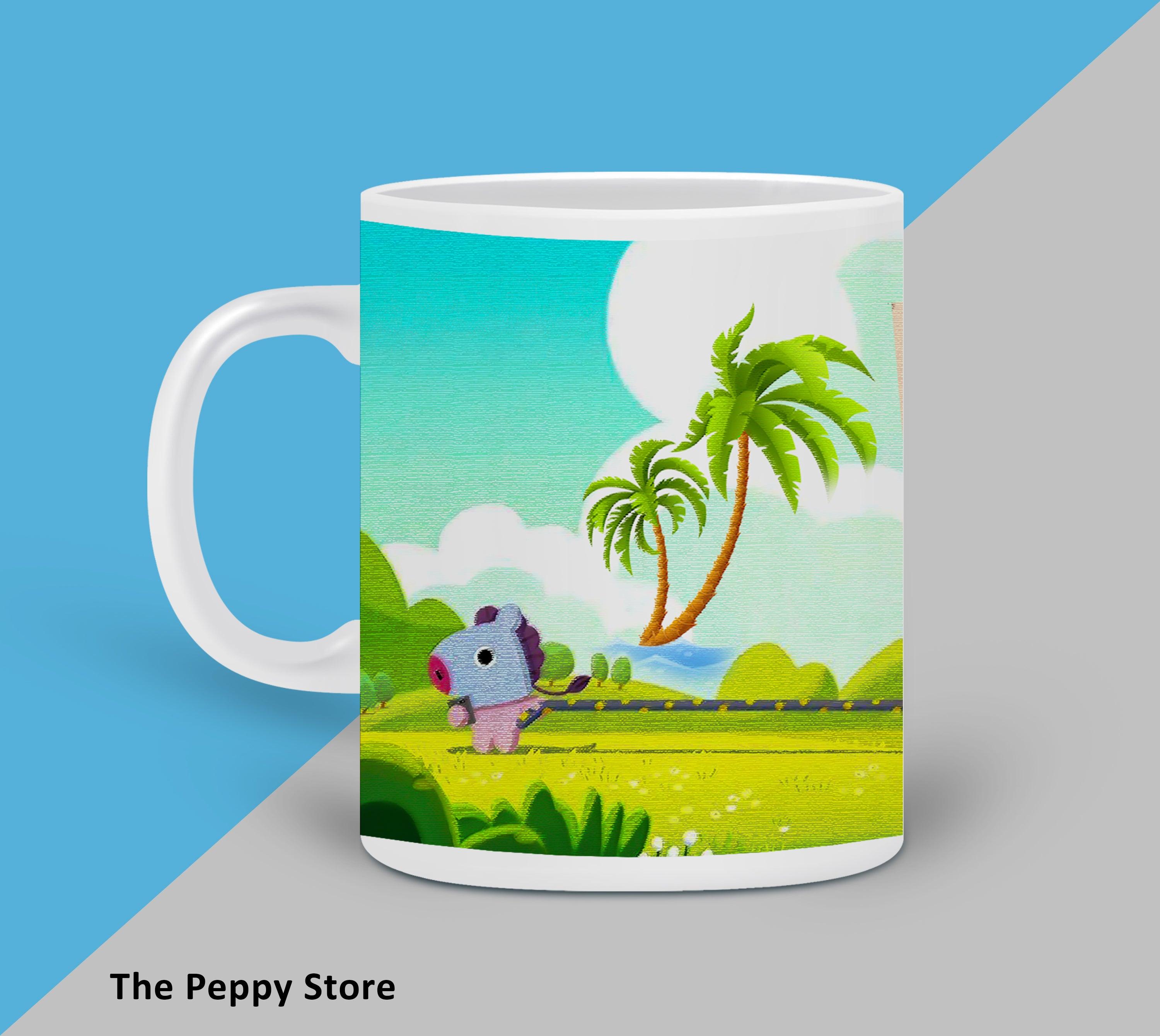 BT21 White MUG - ThePeppyStore