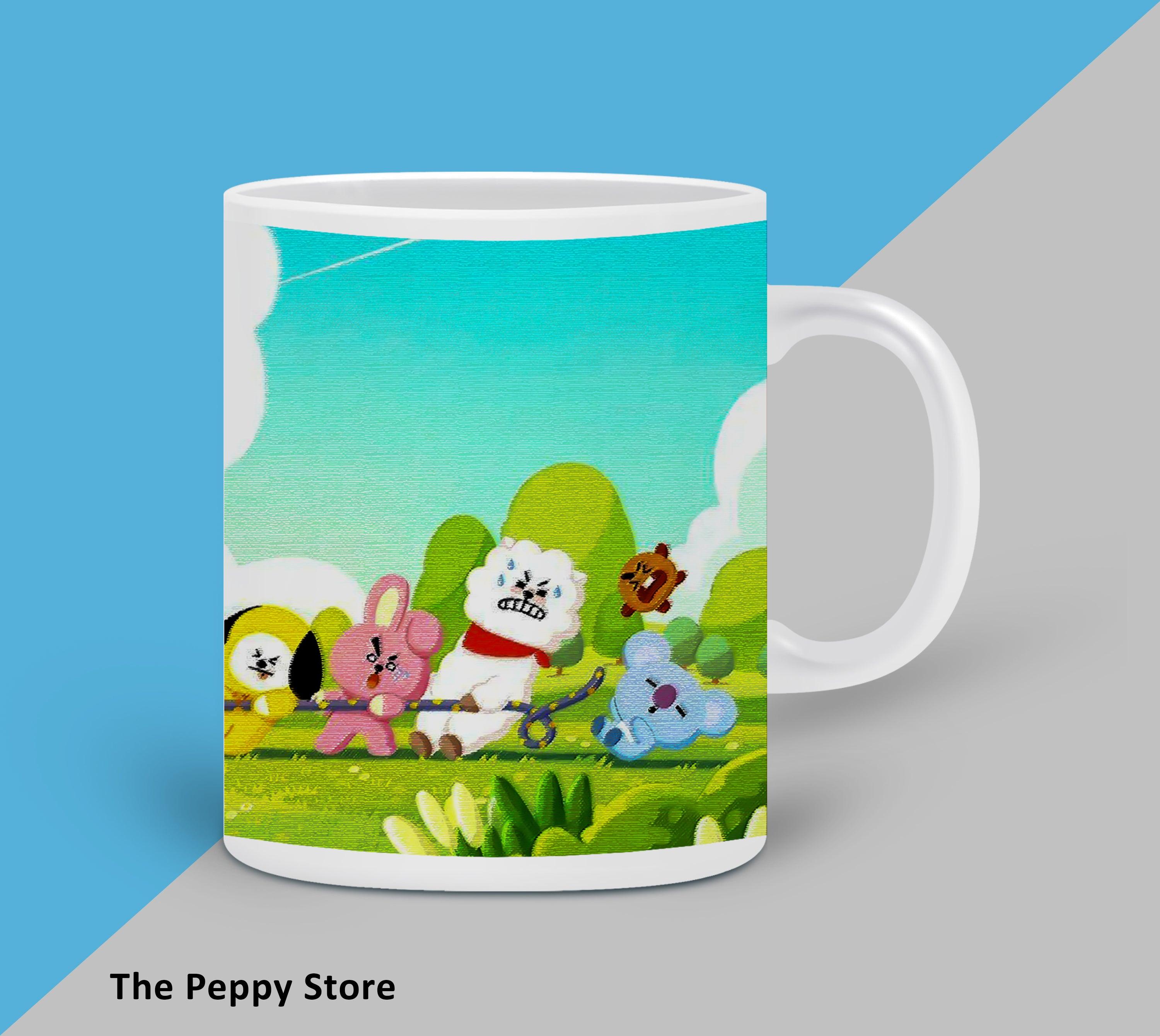 BT21 White MUG - ThePeppyStore