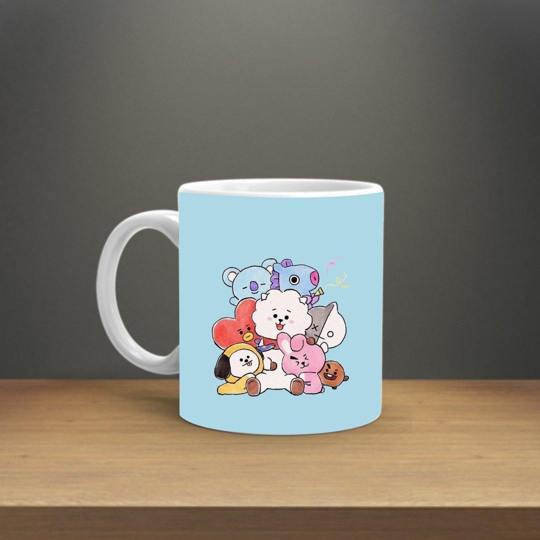 BTS : BTS21 CARTOON MUG - ThePeppyStore