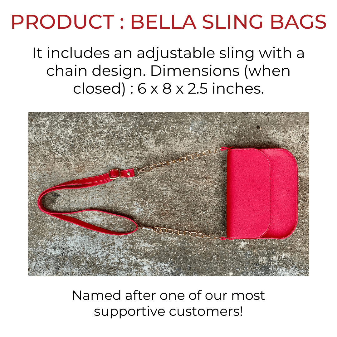 Bella Sling Bag Personalised - ThePeppyStore