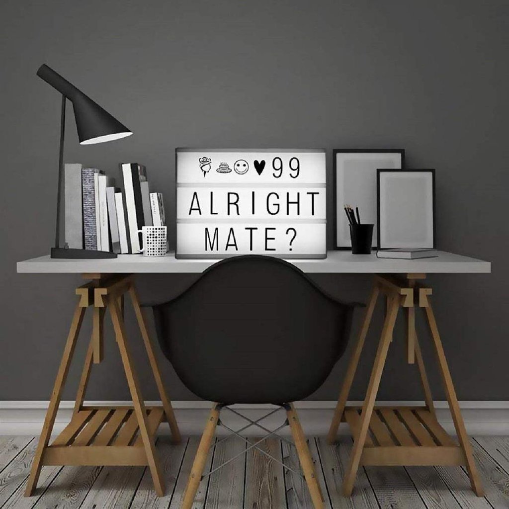 CINEMATIC LIGHT BOX - 96 Letters -  A4 Size - ThePeppyStore