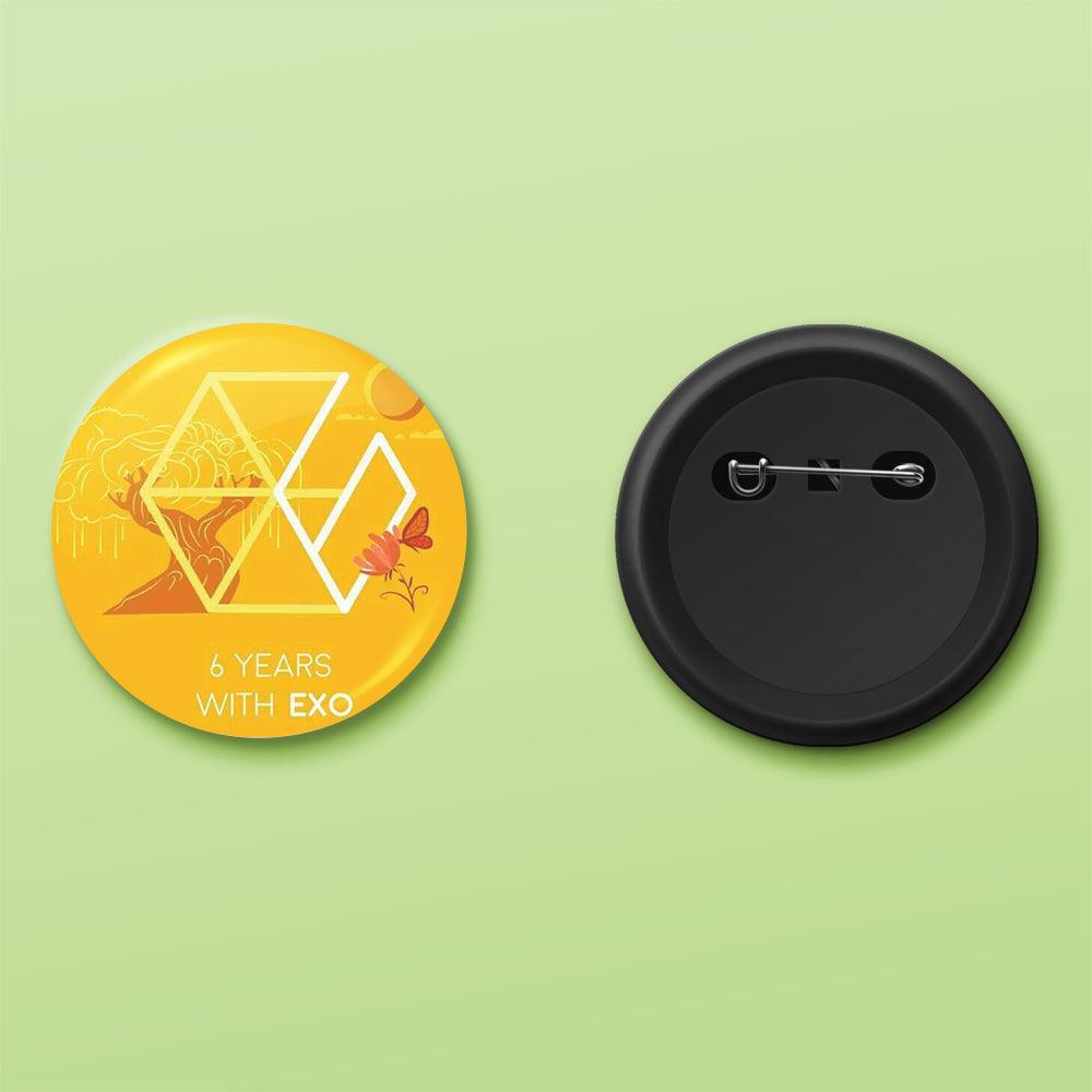 6 Years With EXO Badge - ThePeppyStore