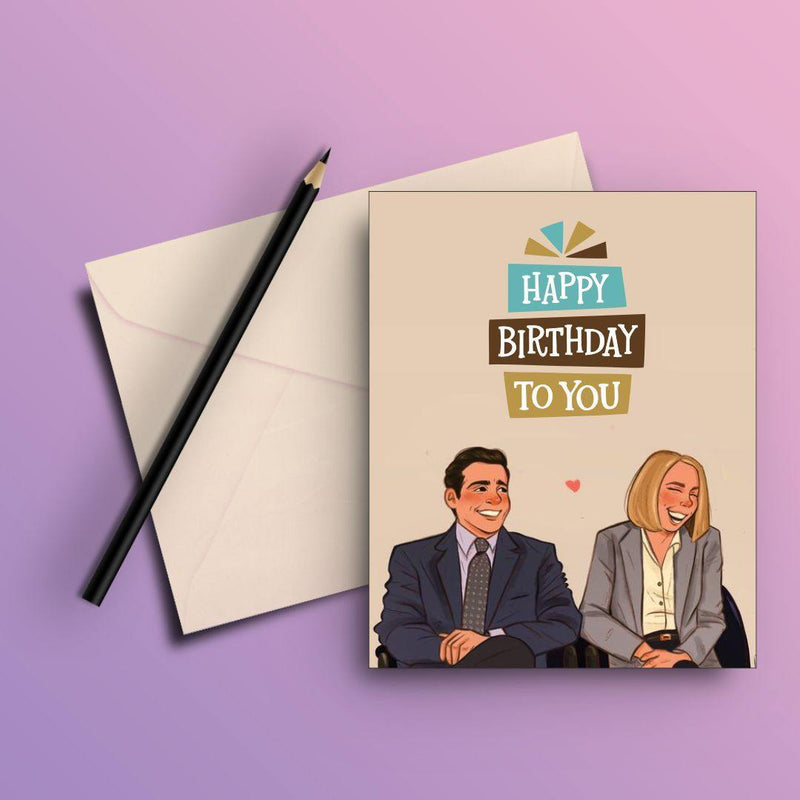 THE OFFICE HAPPY BIRTHDAY WISHING GREETING CARD - ThePeppyStore