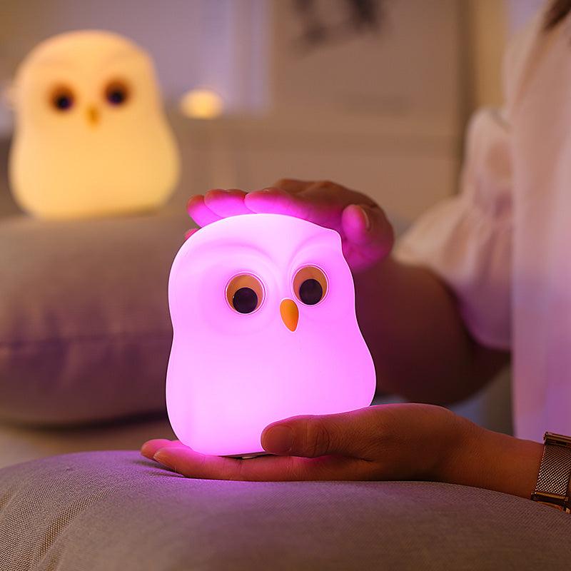 Cute Colour-Changing Owl Silicon Lamp - ThePeppyStore