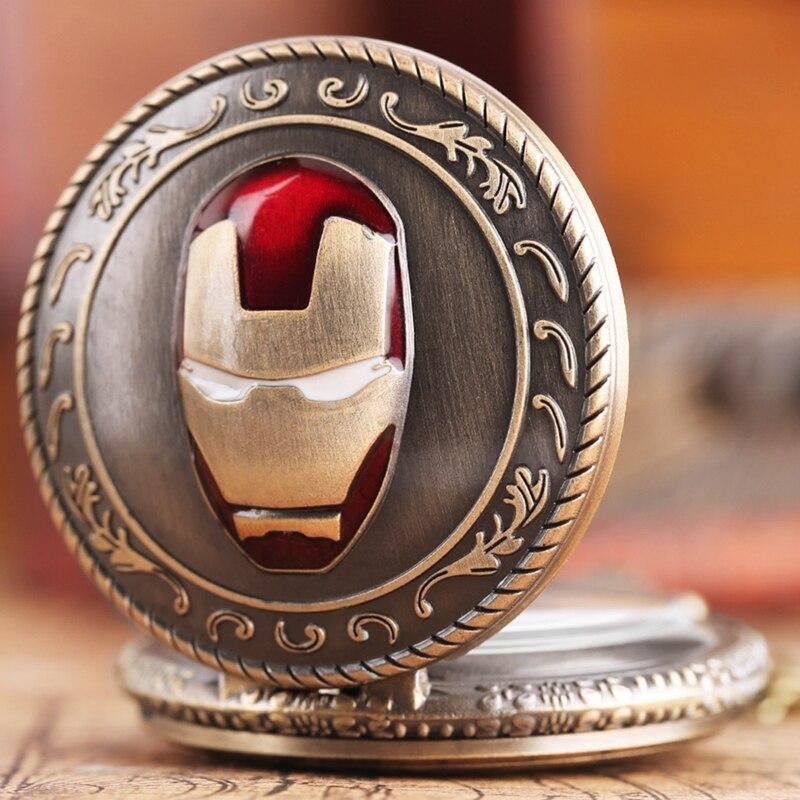 Iron Man Pocket Watch Keychain - ThePeppyStore