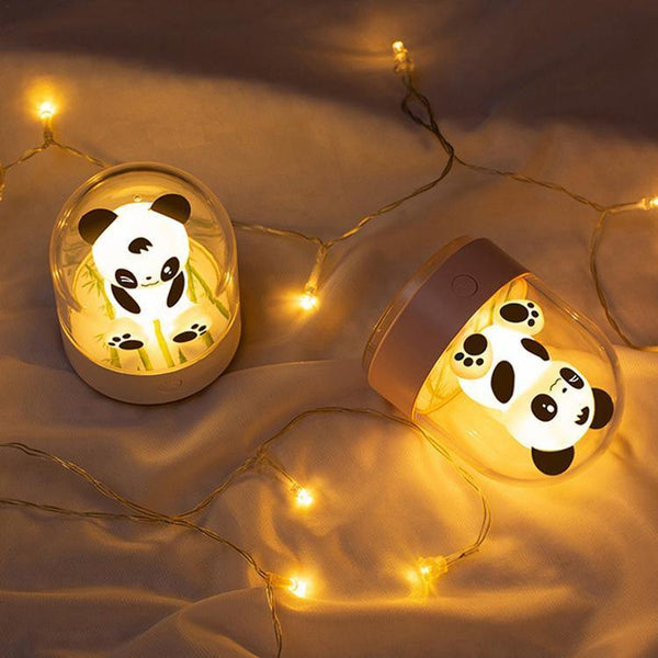 Panda Night Light USB Rechargeable Essential Oil Diffuser 7-Color LED Night Light - ThePeppyStore