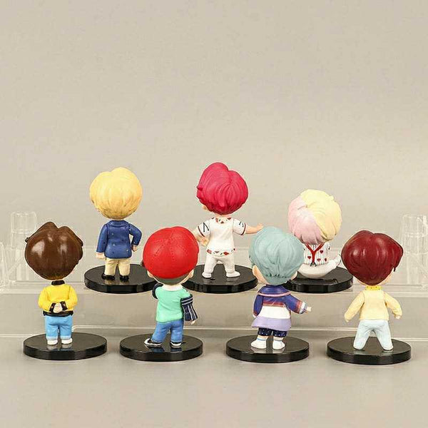 BTS mini Figure Set of 7 - 7Cm - ThePeppyStore