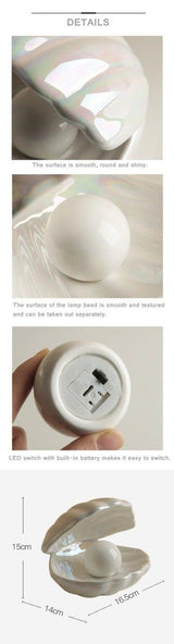 Shell Pearl light + Trinklet Dish - ThePeppyStore