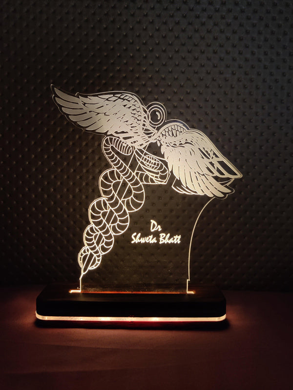 Customised DR Engraved Night Lamp ( CASH ON DELIVERY NOT ALLOWED ON PERSONALISED ORDERS. - ThePeppyStore