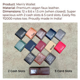 Personalised Mens wallet with Charm ( NO COD ALLOWED ON THIS PRODUCT ) - ThePeppyStore