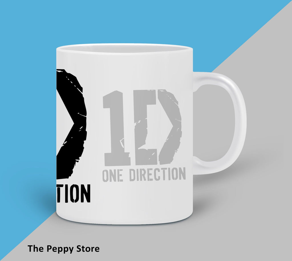 One Direction White Mug – ThePeppyStore