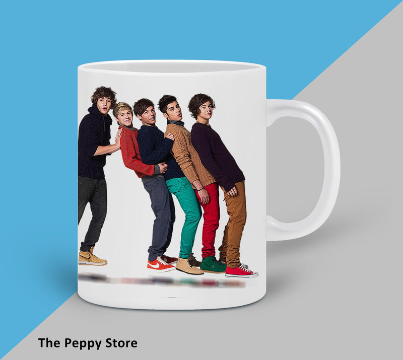 One Direction All Character White Mug - ThePeppyStore