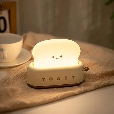 Cute Toast Night Light -  Chargeable Lamp - ThePeppyStore