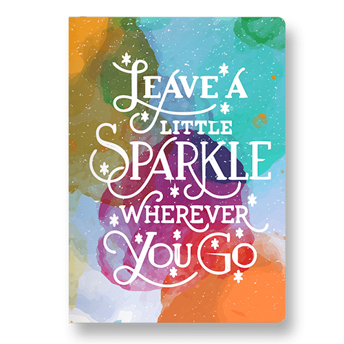 Leave A Little Sparkle Wherever You Go Pocket Diary - ThePeppyStore