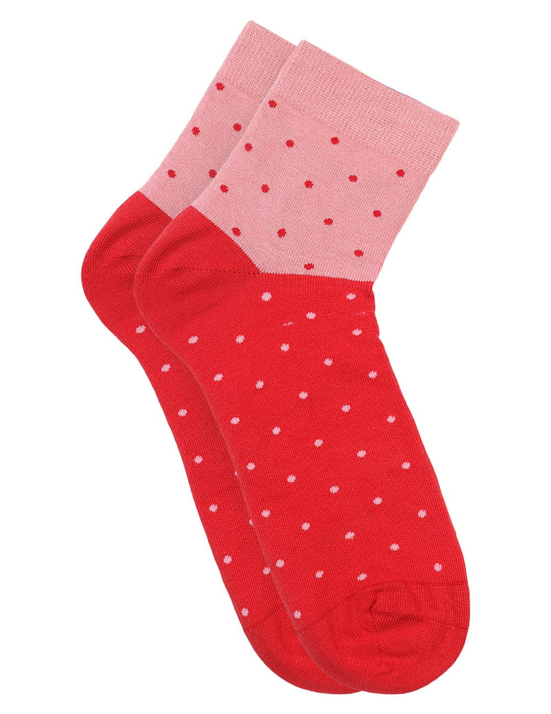 Dot your eyes socks red - ThePeppyStore