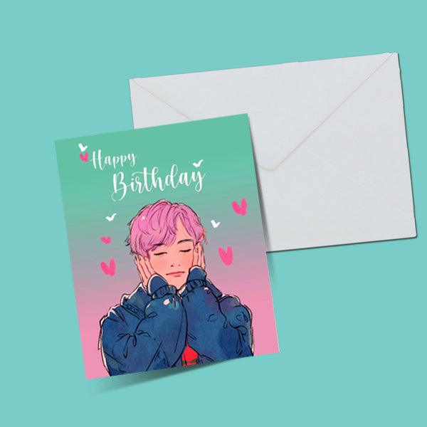 BTS HAPPY BIRTHDAY GREETING CARD - ThePeppyStore